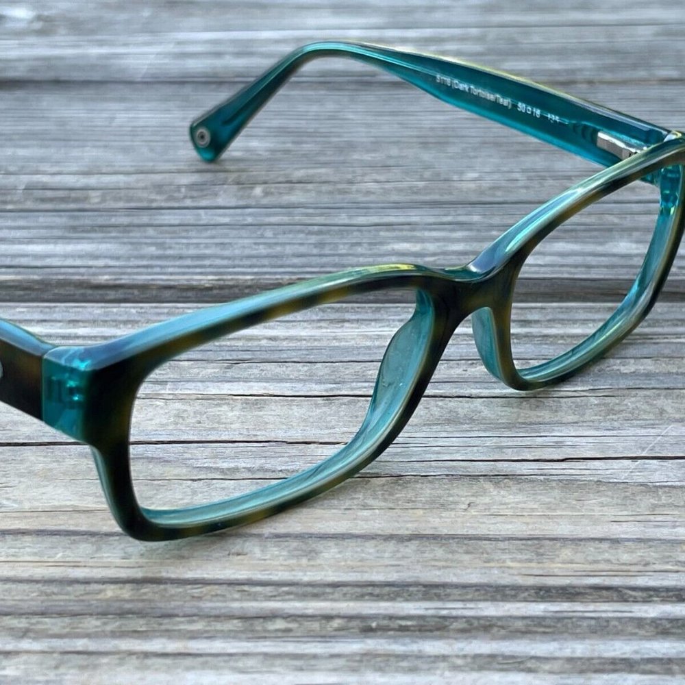 Coach New York Ladies Eyeglasses Frame BROOKLYN Blue Dark Tortoise/Teal 50[]16 - Picture 3 of 12